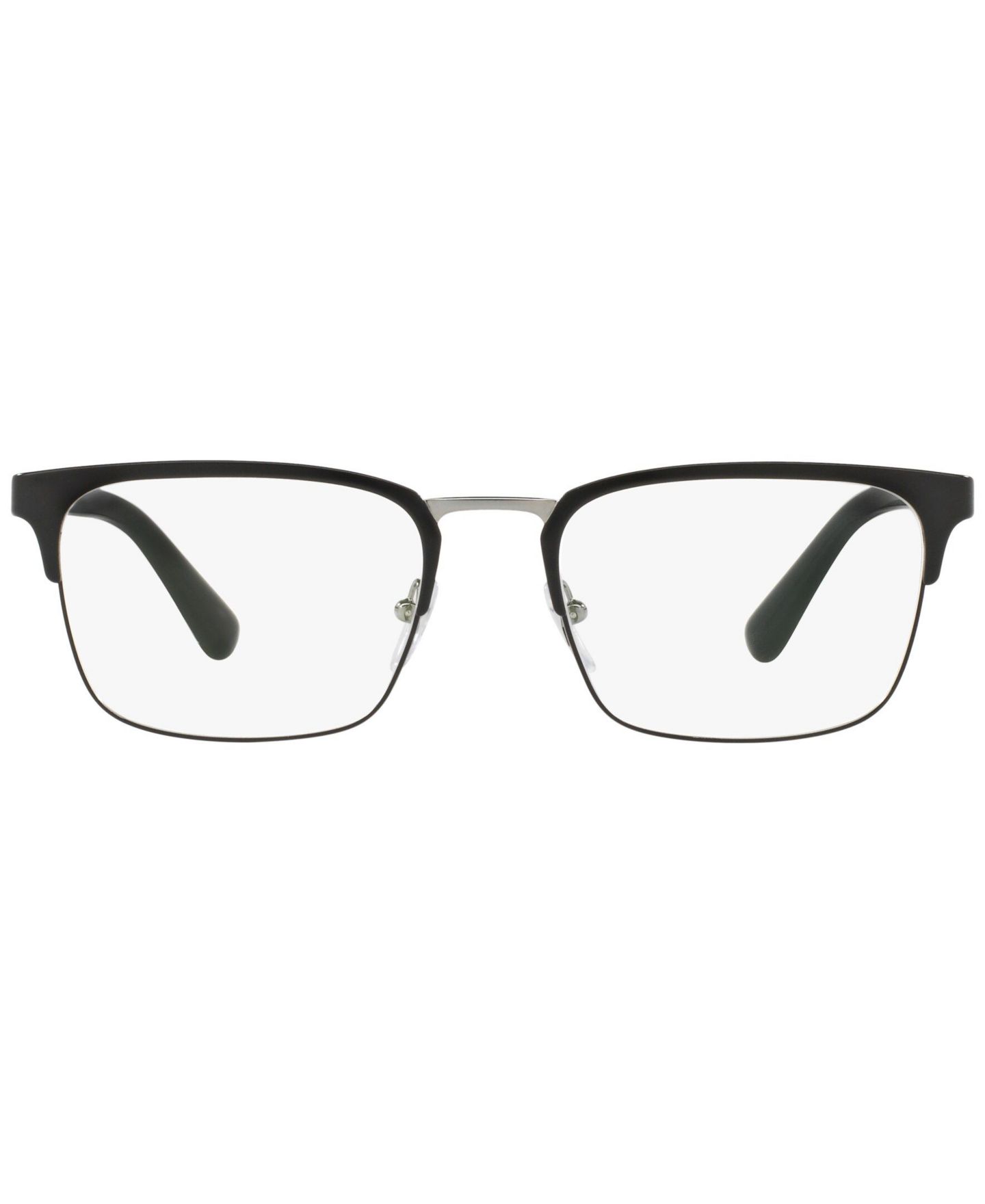 Мужские очки PRADA Man Rectangle Metal PR 54TV Heritage Eyeglasses, цвет: Matte Blac — фото 3