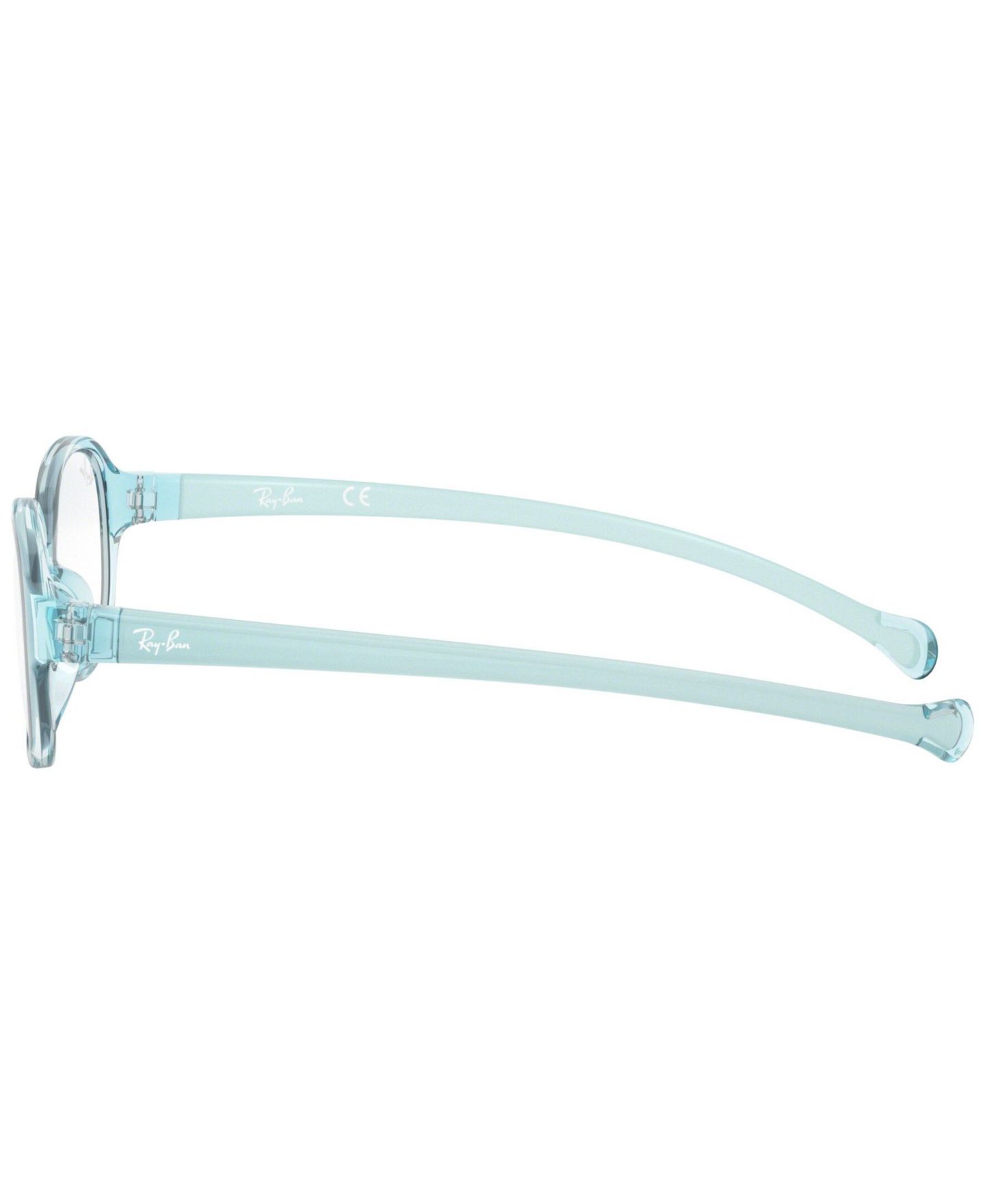 Детские очки Ray-Ban Oval Plastic RB1587 Eyeglasses(Ages 00-03), цвет: Светлый синий — фото 2