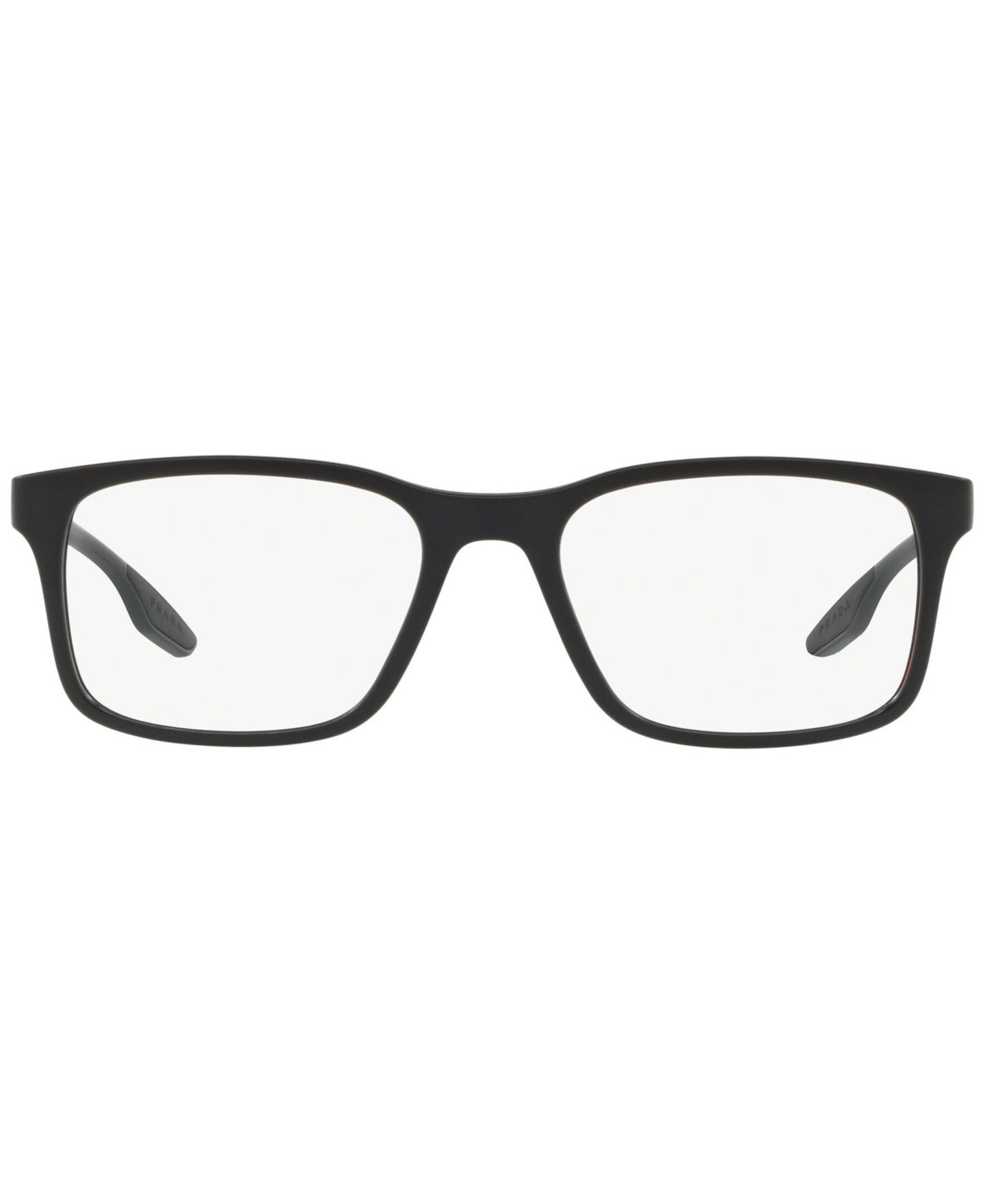 Мужские очки PRADA LINEA ROSSA Man Pillow Plastic PS 01LV Lifestyle Eyeglasses, цвет: Тёмный серый — фото 2