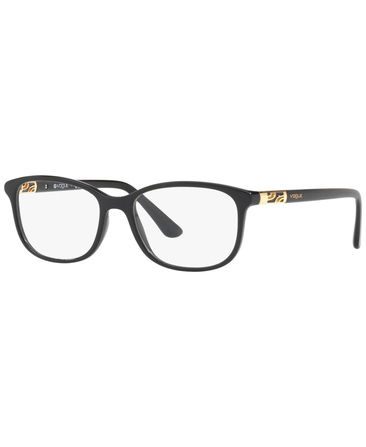 Vogue Eyewear 53mm Rectangle Optical Glasses In Black