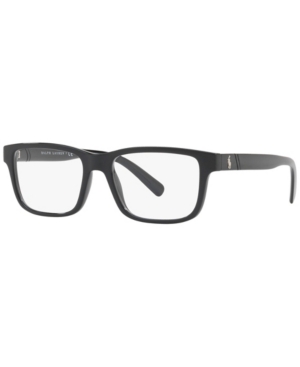 Polo Ralph Lauren Ph2176 Men's Rectangle Eyeglasses In Shiny Blac