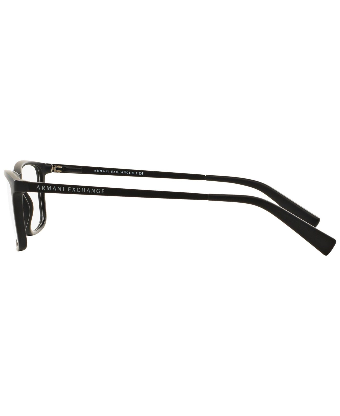 Мужские очки A|X Armani Exchange Armani Exchange Man Rectangle Plastic AX3027 Eyeglasses, цвет: Матовый чёрный — фото 2