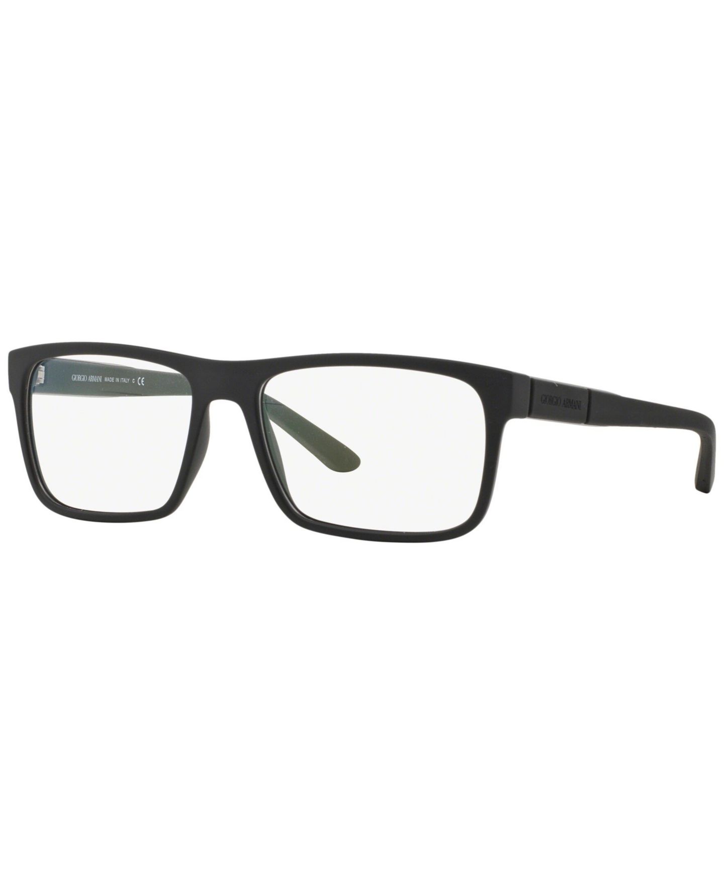 Мужские очки Giorgio Armani Man Rectangle Plastic AR7042 Eyeglasses, цвет: Каучуковый — фото 1
