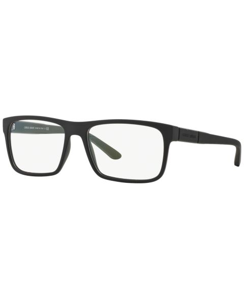 Мужские очки Giorgio Armani Man Rectangle Plastic AR7042 Eyeglasses, цвет: Каучуковый