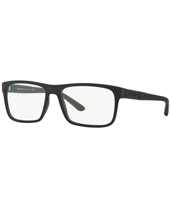 Giorgio Armani AR7042 Men's Rectangle Eyeglasses - Macy's