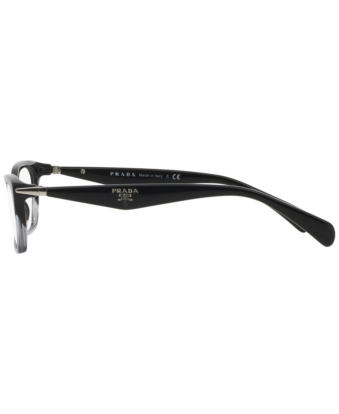 Женские очки Prada PR 15PV Irregular Eyeglasses, цвет: Чёрный — фото 2