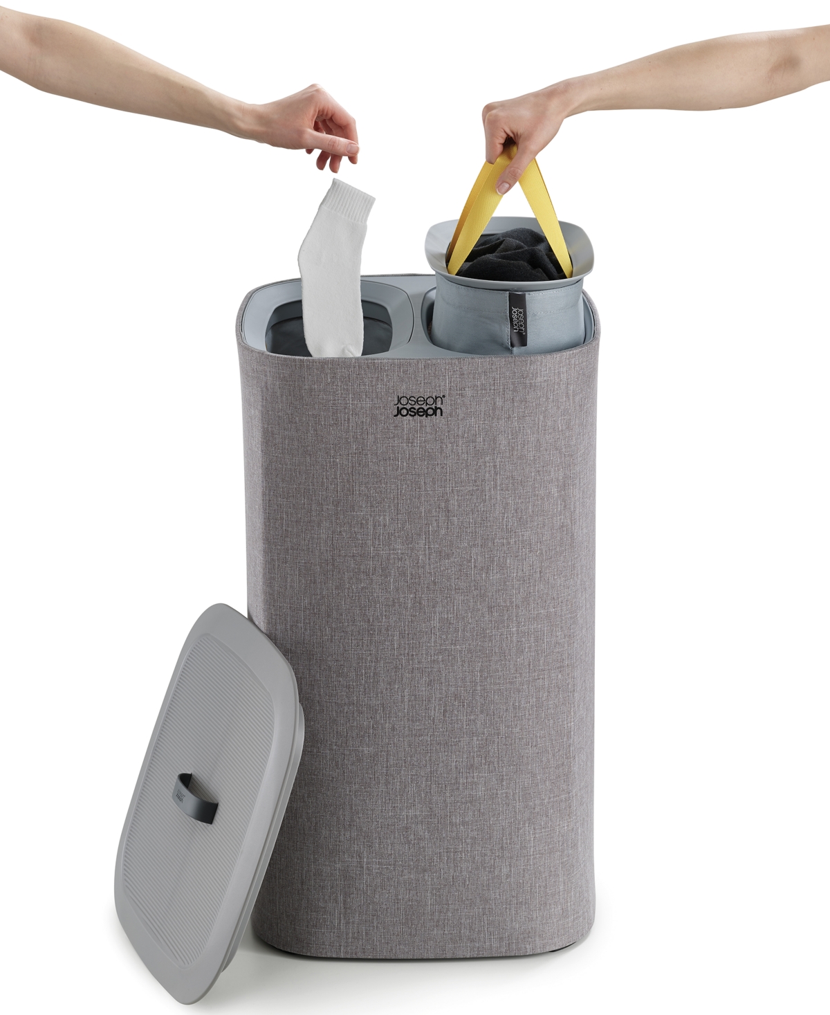 Tota 60-Liter Laundry Separator Basket - Grey