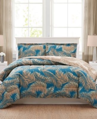 Pem America Banana Palm 3-Pc. Reversible King Comforter Set, Created ...