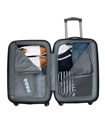 Ben Sherman Nottingham 3 Piece Lightweight Hardside Travel Luggage Set ...