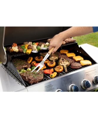 4-Piece Ash Wood Grill Tool Set