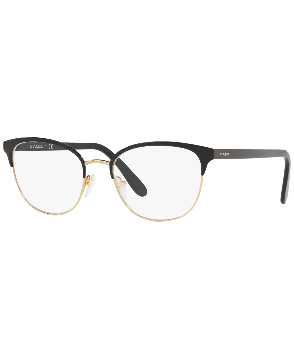 VO4088 Women's Oval Eyeglasses - Black Gold