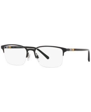 Burberry Be1323 Men's Rectangle Eyeglasses In Black