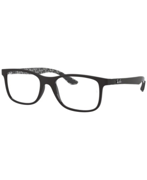 Ray Ban Rx8903 Men's Square Eyeglasses In Matte Blac