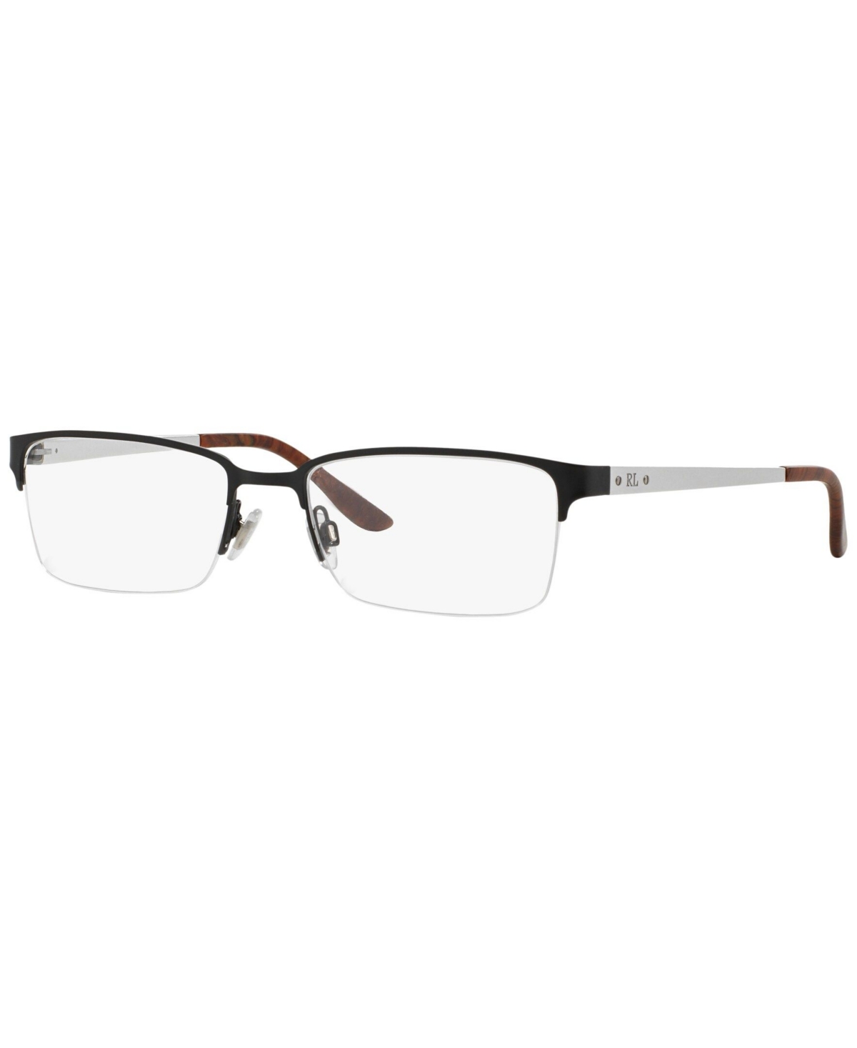 RL5089 Men's Rectangle Eyeglasses - Shiny Gunm
