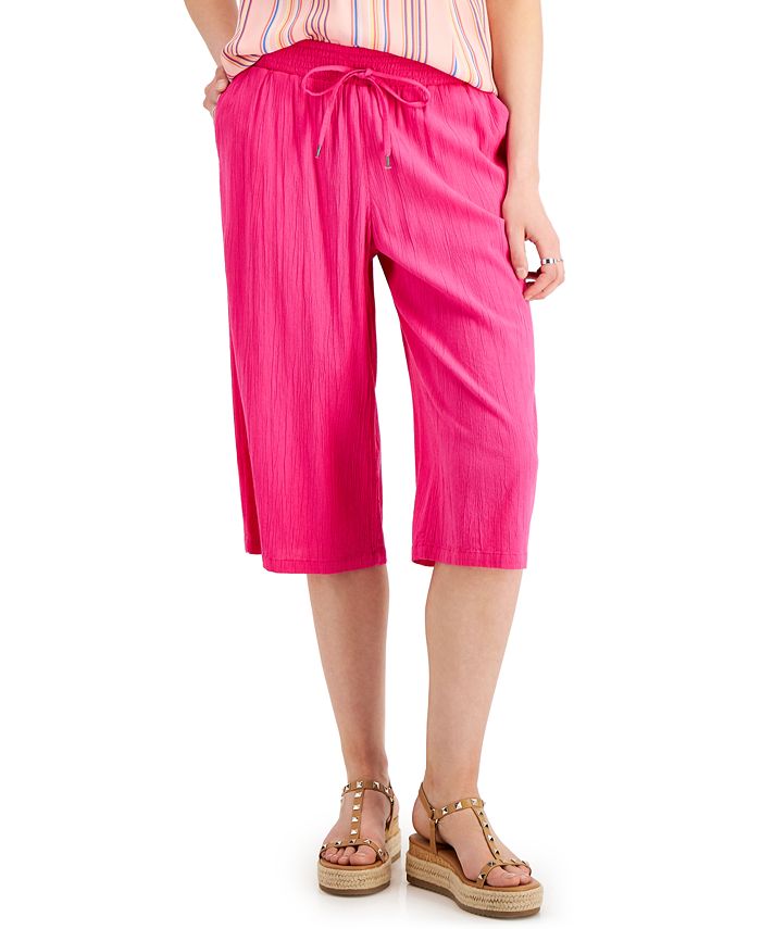 Style Co Petite Cropped Soft Pull On Pants Created for Macy s