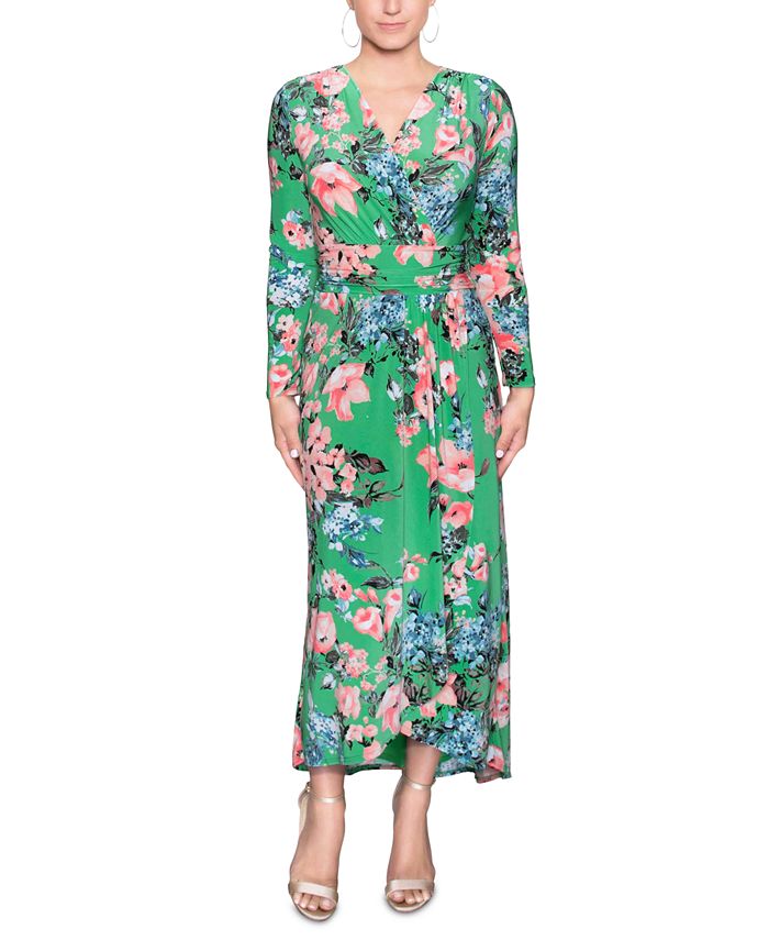 RACHEL Rachel Roy Ruched-Waist Floral-Print Maxi Dress & Reviews ...