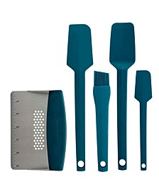 5 Piece Silicone and Stainless Steel Kitchen Utensil Bundle