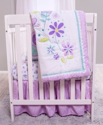 Trend Lab Sammy and Lou Butterfly Meadow 4 Piece Crib Bedding Set