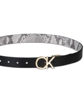 Women's Reversible Monogram Buckle Belt