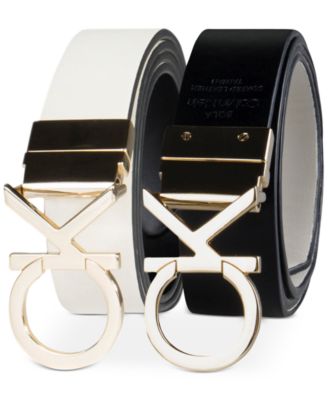 Women's Reversible Monogram Buckle Belt