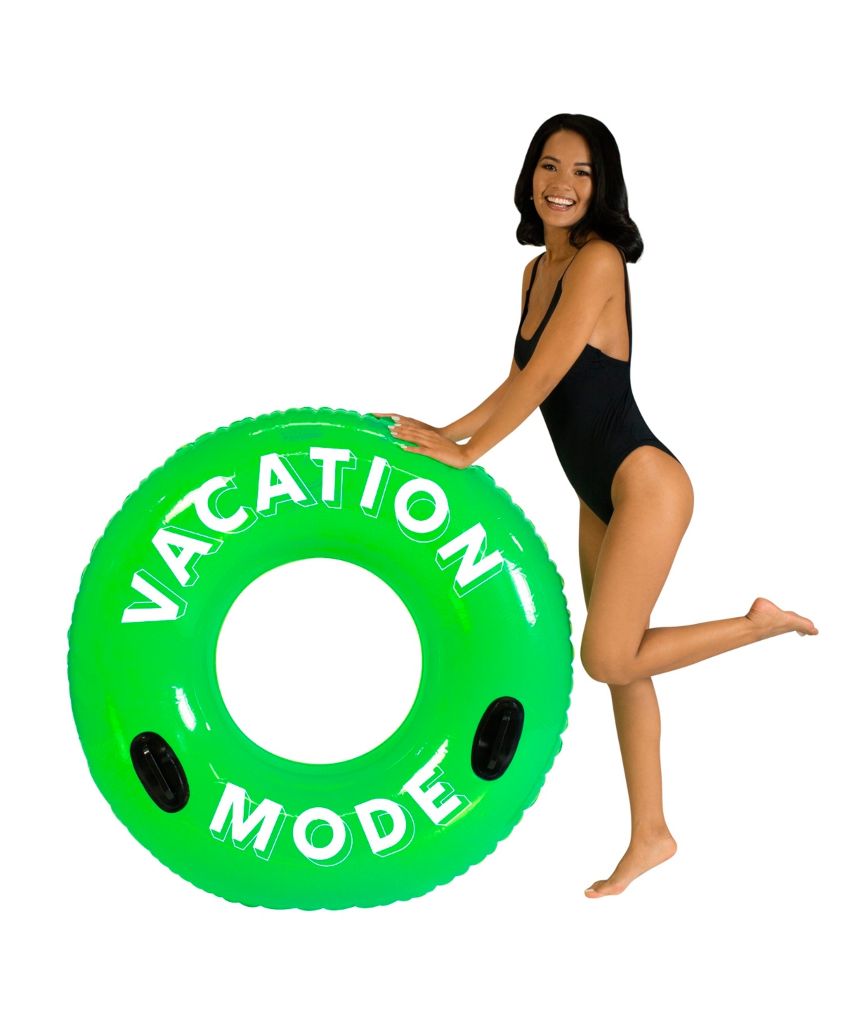 Sweet Shop Sour Apple"Vacation Mode" 48" Pool Tube with Handles - Green