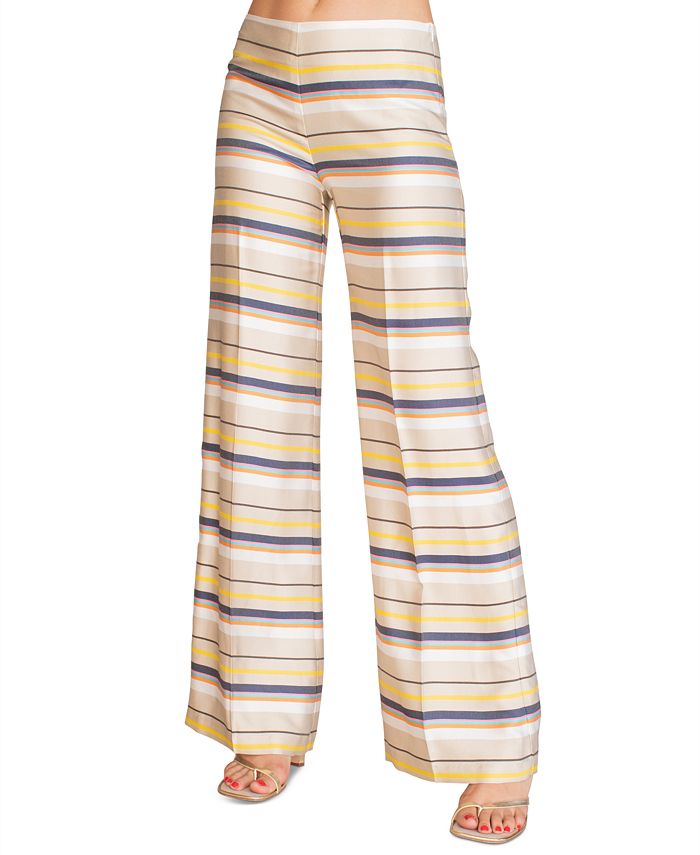 Trina Turk Penelope Striped Wide Leg Pants Macy s