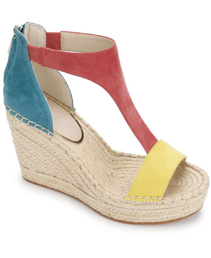 Kenneth Cole New York Women's Olivia T Strap Espadrille Wedge