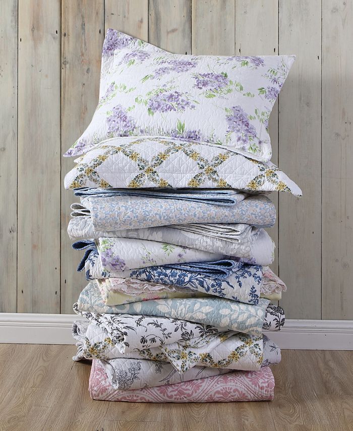Laura Ashley Branch Toile Twin Quilt Set & Reviews Quilts