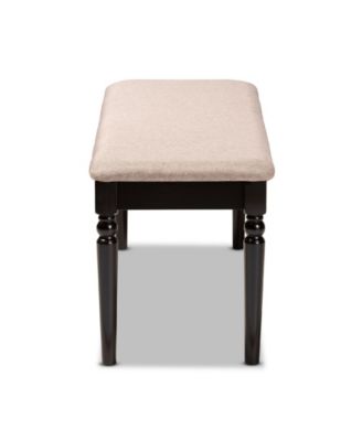 Giovanni Modern and Contemporary Fabric Upholstered Dining Bench