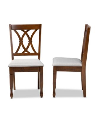 Augustine Modern and Contemporary Fabric Upholstered 2 Piece Dining Chair Set Set