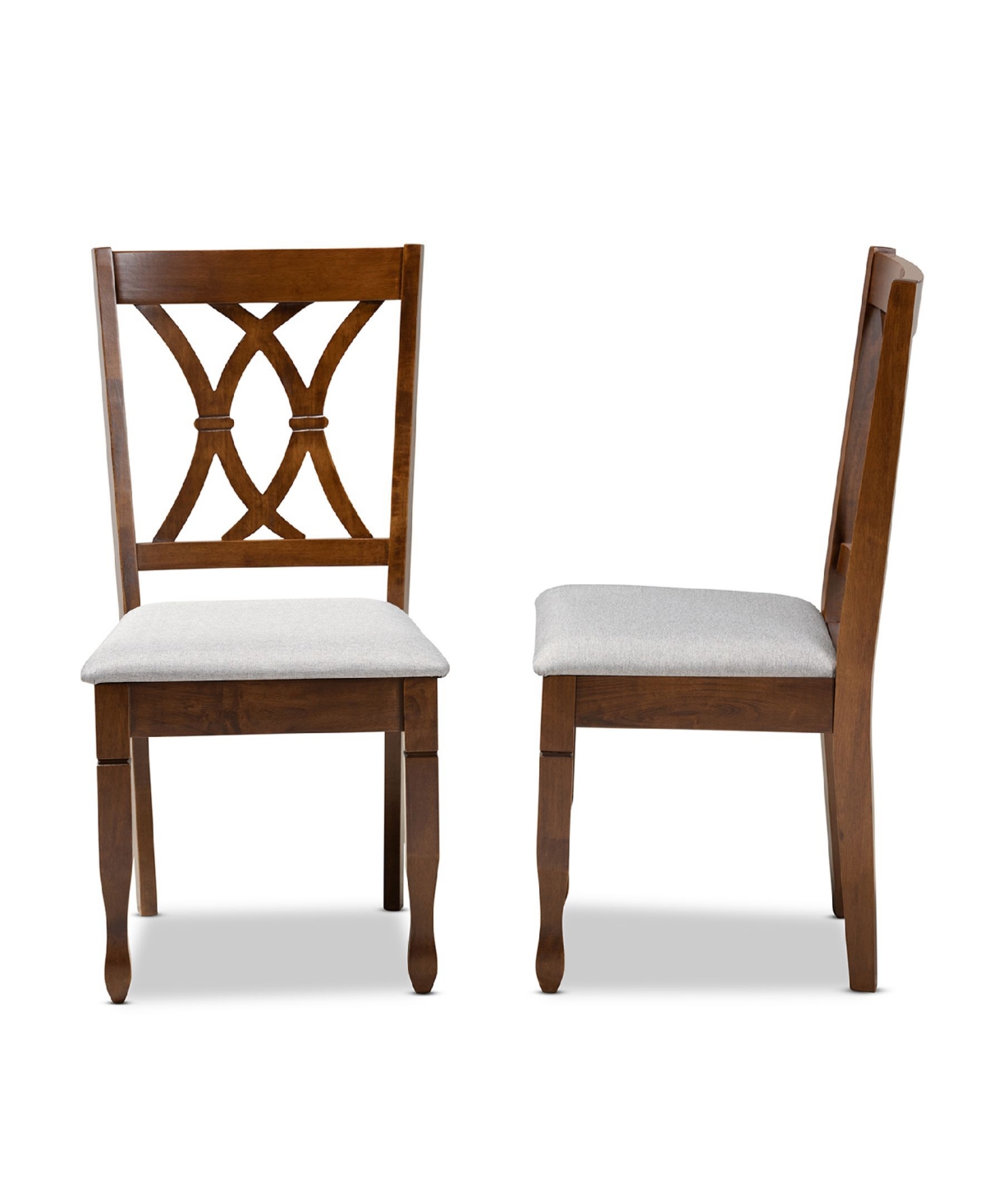 Augustine Modern and Contemporary Fabric Upholstered 2 Piece Dining Chair Set Set
