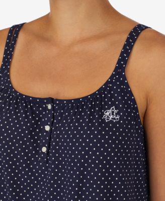 Lauren Ralph Lauren Cotton Knit Double-Strap Nightgown