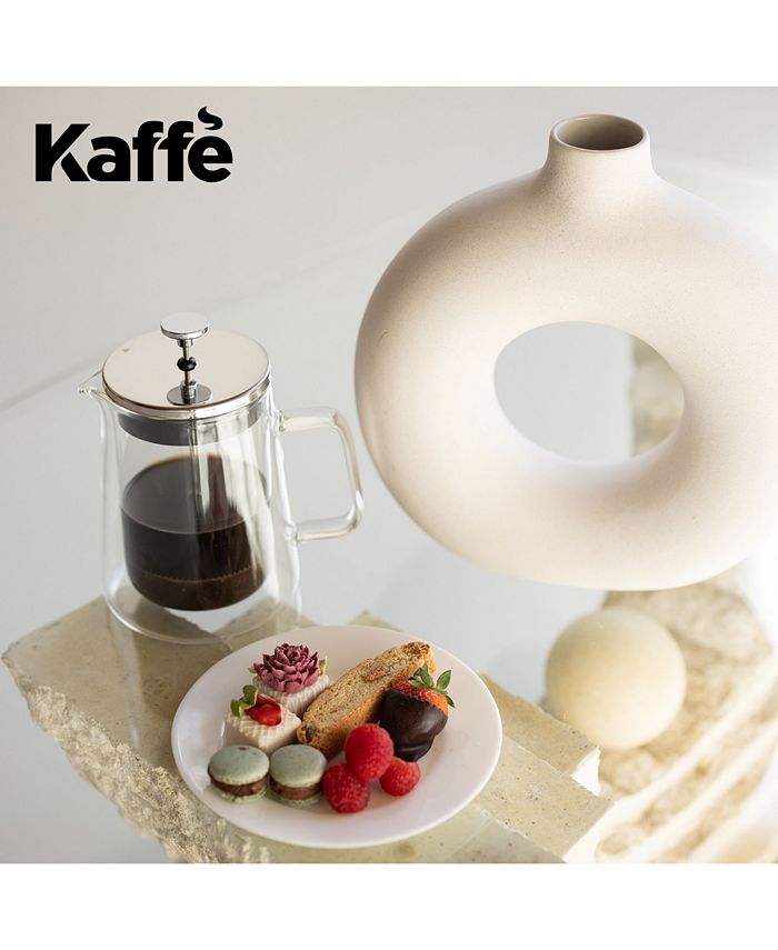 Kaffe French Press DoubleWalled Glass Coffee Maker Macy's