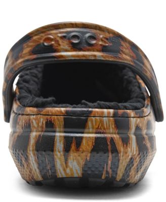 Crocs Classic Leopard Lined Clogs from Finish Line - Macy display picture 1