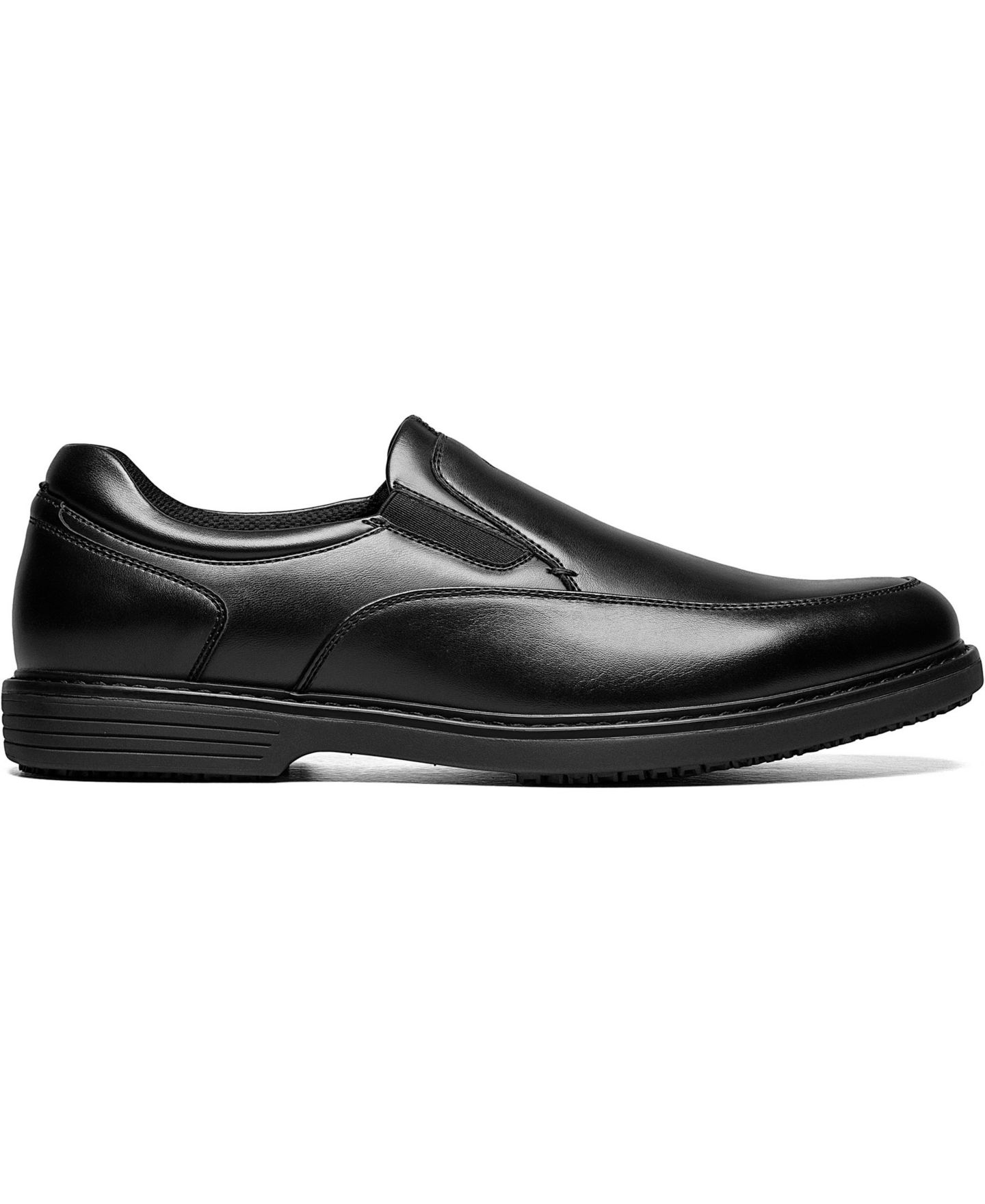 Мужские туфли Nunn Bush Wade Moc Toe Slip-On Slip Resistant Loafer, цвет: Чёрный — фото 2