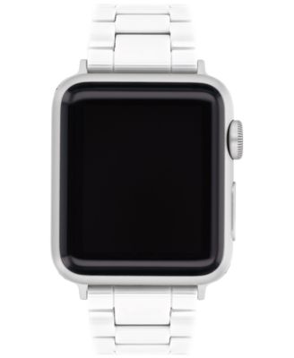 Michele 7-Link Apple Watch Bracelet - Black Ceramic