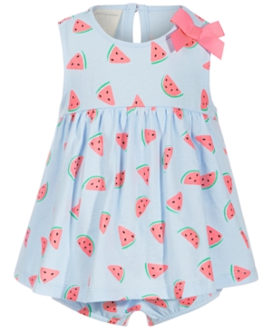First Impressions Baby Girls Watermelon Cotton Sunsuit Created for Macy's