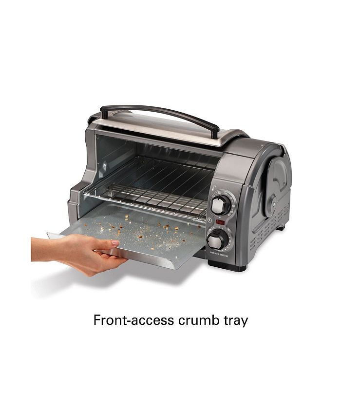 Hamilton Beach Easy Reach Toaster Oven with RollTop Door Macy's