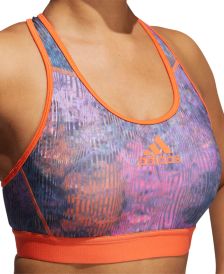 Women's Medium Impact Floral Sports Bra	