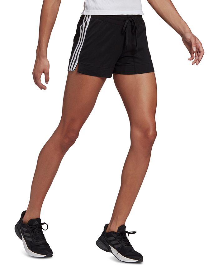 adidas Women's Pacer 3-Stripes Knit Shorts & Reviews - Activewear - Women -  Macy's