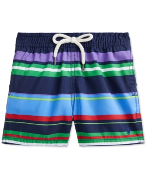 Polo Ralph Lauren Baby Boys Striped Traveler Swim Trunks