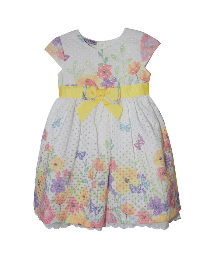 Blueberi Boulevard Toddler Girls Eyelet Border Dress - Macy's