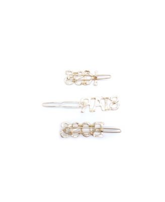 Women's Branch Slogan Barrette Set, Pack of 3