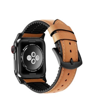 Shop Posh Tech Men's And Women's Genuine Leather Band For Apple Watch 38mm In Multi