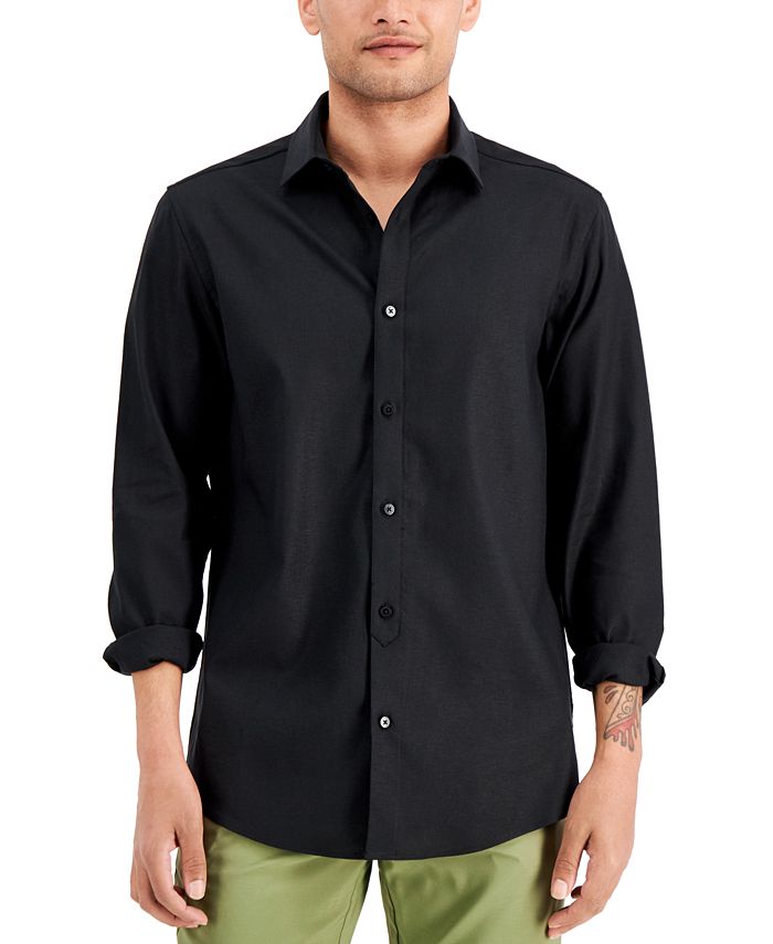 stretch linen shirt