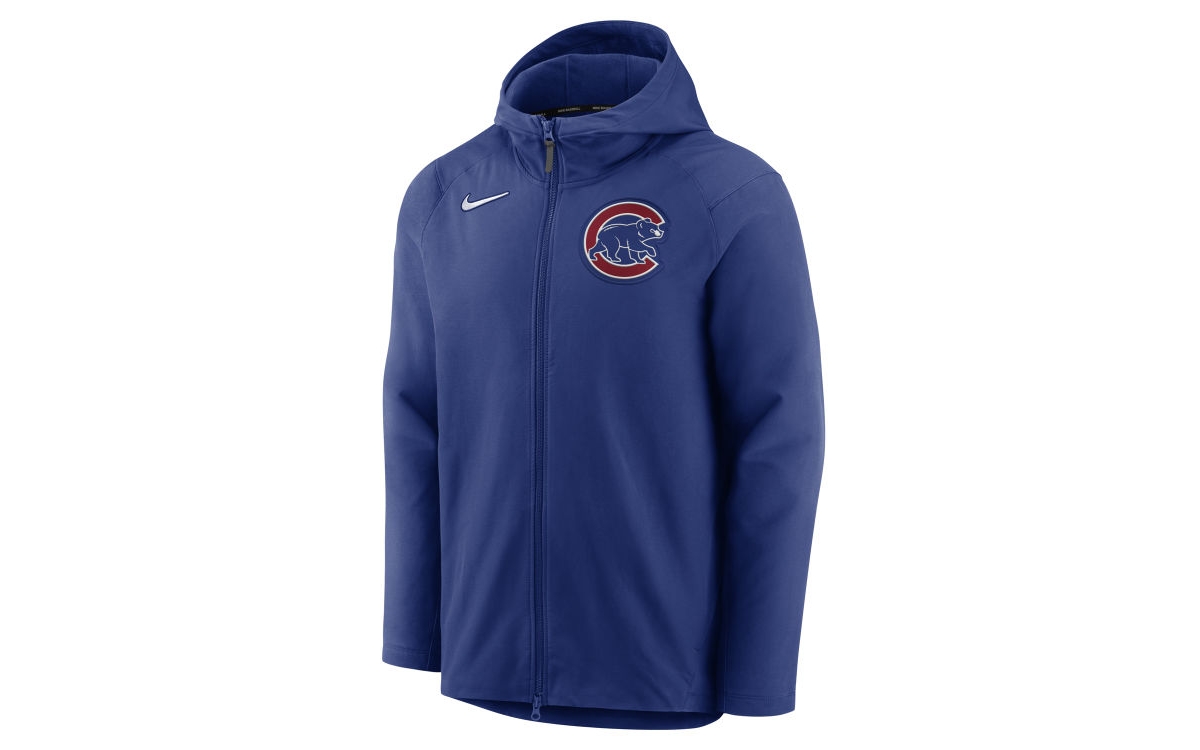 Nike Chicago Cubs Men's Authentic Collection Therma Full-Zip Fleece Hoodie