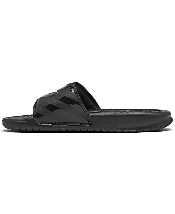 Nike Women's Benassi JDI Swoosh Slide Sandals from Finish Line