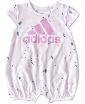 Baby Girls Shortie Print Romper