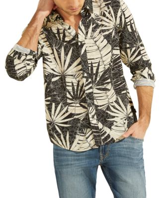 GUESS - Men's Eco Foliage Print Shirt