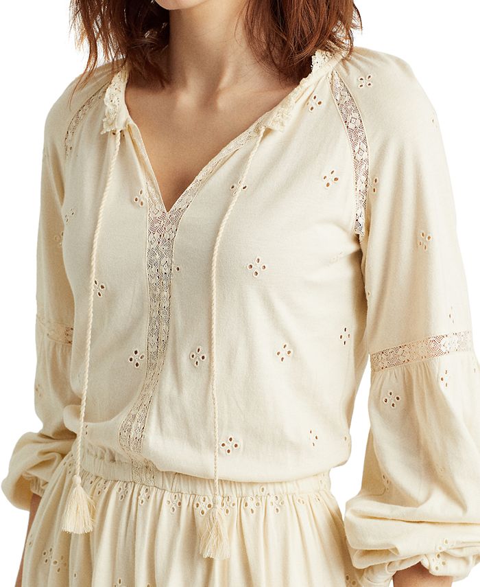 Lauren ralph lauren eyelet dress Outlet